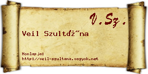 Veil Szultána névjegykártya